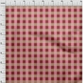 thumbnail image 3 of oneOone Cotton Cambric Medium Pink Fabric Gingham Check Quilting Supplies Print Sewing Fabric By The Yard 56 Inch Wide, 3 of 4