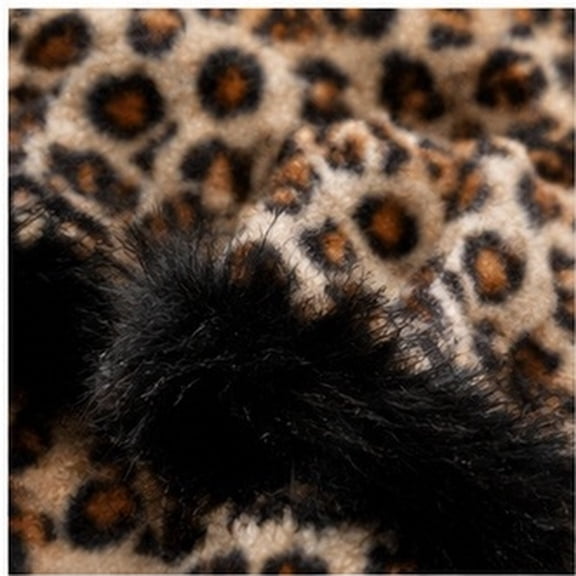 OUNONA 4Pcs Leopard Print Costume Set Cloth for Parties and Cosplay
