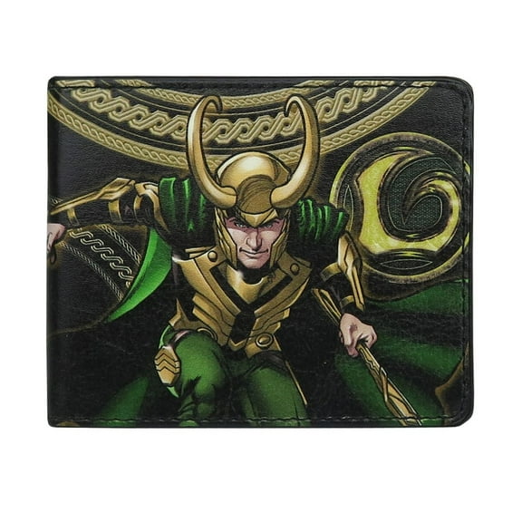 Loki Poses Marvel Comics Bi-Fold Wallet