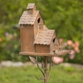 thumbnail image 3 of Zaer Ltd. Large Copper-Colored Multi-Birdhouse Stakes, Room for 4 Bird Families in Each, 3 of 7