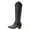 A-Grey, variant on Oyedens Knee High Cowboy Boots for Women Boho Vintage Wide Mid Calf Cowgirl Riding Tall Boots