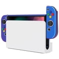 thumbnail image 6 of PlayVital AlterGrips Glossy Protective Slim Case for Nintendo Switch OLED, Ergonomic Grip Cover for Joycon, Dockable Hard Shell for Switch OLED w/Thumb Grip Caps & Button Caps - Chameleon Purple Blue, 6 of 9