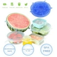 thumbnail image 4 of Flexible Food-Grade Silicone Stretch Lids For Various Containers, Cost-Effective Eco-Friendly Alternative For Kitchen Use (Reusable), 4 of 5