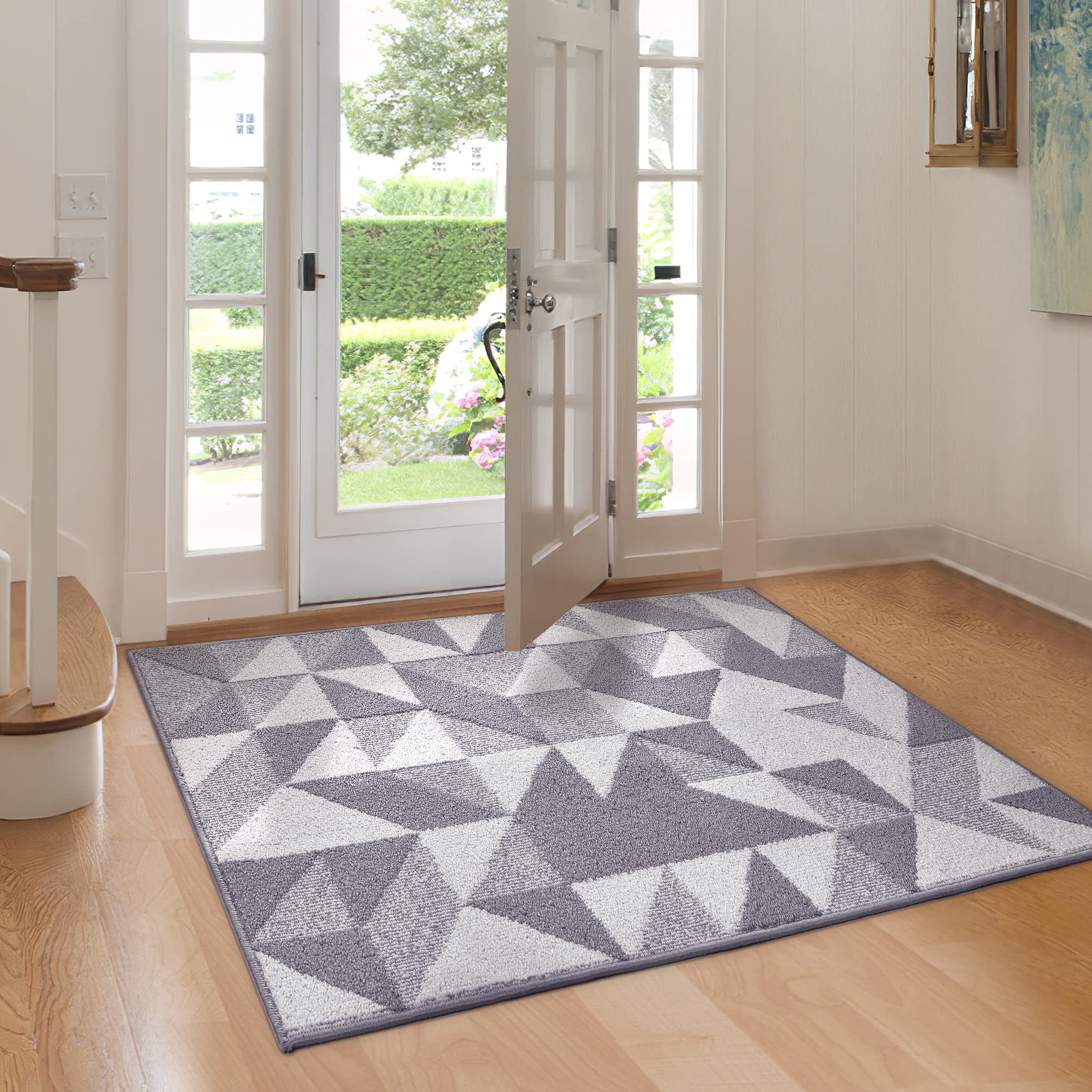 hicorfe Indoor Doormat,Front Back Door Mat Rubber Backing 20”x31.5