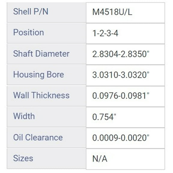 MAIN BRNG CHRY JEEP VW 3.