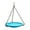 Teal, variant on Achla Designs Hand Blown Crackle Glass Hanging Outdoor Birdbath, Tomato Red