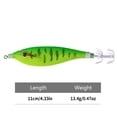 thumbnail image 4 of Anzuelos Calamar Brillantes 11CM/13 4G Señuelo Pesca Horizontal Artificial () Verde, 4 of 9