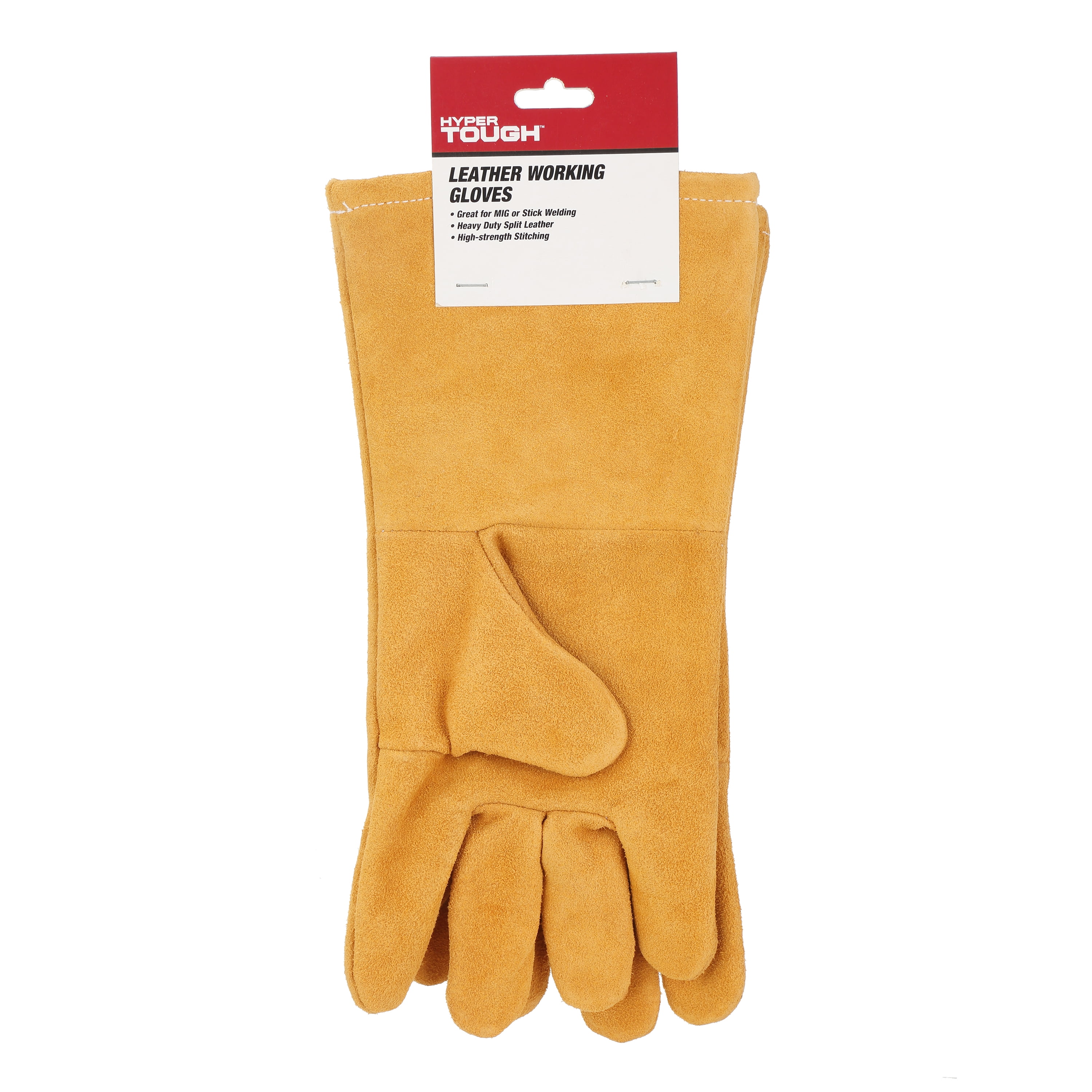 Hyper Tough Leather Welding Working Gloves, 1 pair