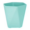 thumbnail image 2 of HomelyJoy 14.5x5 Inch Green Plastic Planter Pot, Modern Nordic Geometric Flower Pot with Drainage Holes for Balcony Window Sill Patio Garden, No Tray, 1pc, 2 of 7