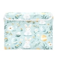 thumbnail image 7 of Yayeee Collapsible Cube Storage Bin with Lid Fabric Closet Decorative Basket with Handles, Floral Easter, 7 of 7
