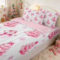 thumbnail image 2 of Erosebridal Christmas Tree Holiday Full Comforter Set with Fitted Sheet 2 Pillowcases, Purple Gold, 2 of 7