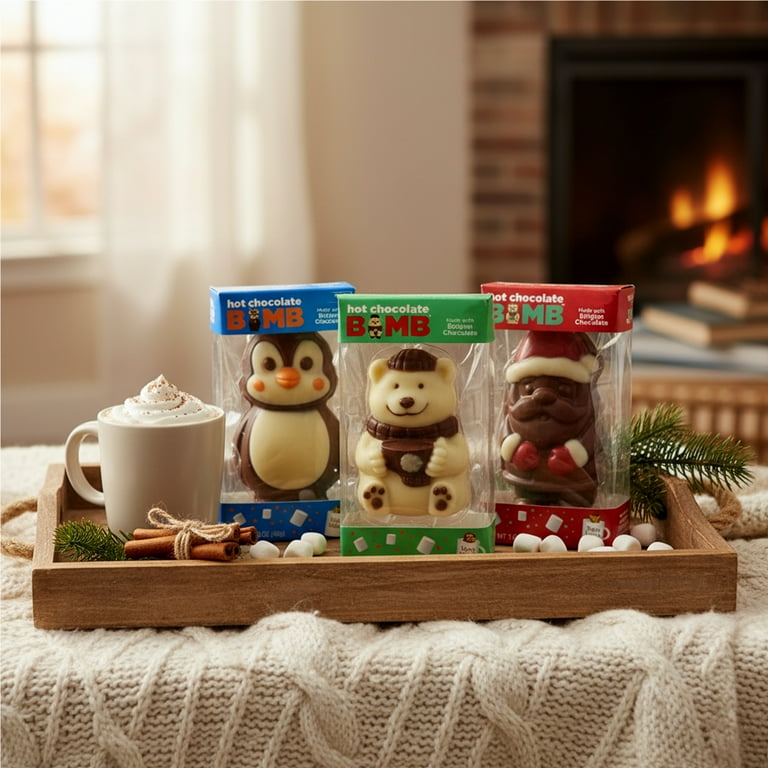 Hot Chocolate Bombs Variety Pack Santa Penguin Gnome Pack of 3