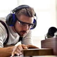 thumbnail image 3 of Tacklife Shooting Ear Protection for Gun Range, SNR 34 dB Hearing Protection - HNRE1 - Blue, 3 of 7