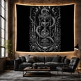 thumbnail image 6 of Moon Stars Vertically with Oriented Ornate Hourglass Snake, Spooky Gothic for Gothic Decor Fans, Dark Art Decor, Halloween Gift, Tapestry Wall Hanging for Bedroom and Dorm, 6 of 7