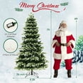 thumbnail image 3 of Costway 7 FT Pre-Lit Christmas Tree 3 Modes Hinged with Quick Power Connector & 500 Lights, 3 of 10