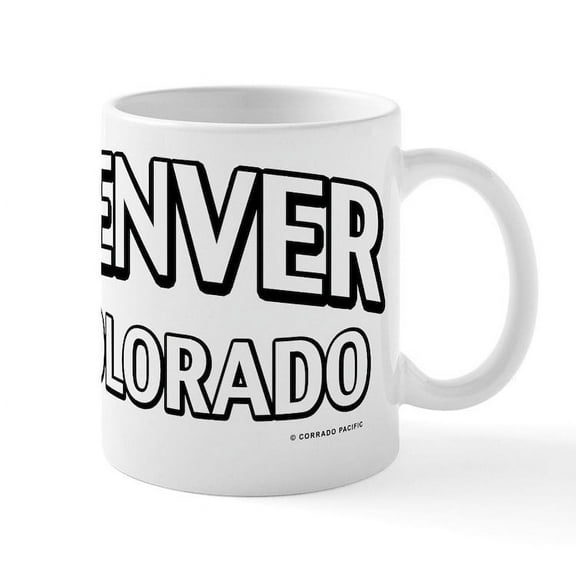 CafePress - Denver Colorado Mug - 11 oz Ceramic Mug - Novelty Coffee Tea Cup