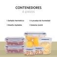 thumbnail image 3 of Juego de Contenedores Toppers de Plástico 6 Piezas COLORCONT6 ColorHome blanco, 3 of 8