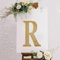 thumbnail image 6 of BalsaCircle 8" Gold Solid Letter R Self-Adhesive Rhinestones Gems Sticker, 6 of 8