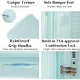 thumbnail image 3 of Hard Shell Suitcase Sets 3 Pieces of 20-inch, 24-inch, 28-inch, Expandable Thick PP Carry On Luggage with TSA Lock and Spinner Wheels for Domestic & Foreign Travel (Mint Green), 3 of 9