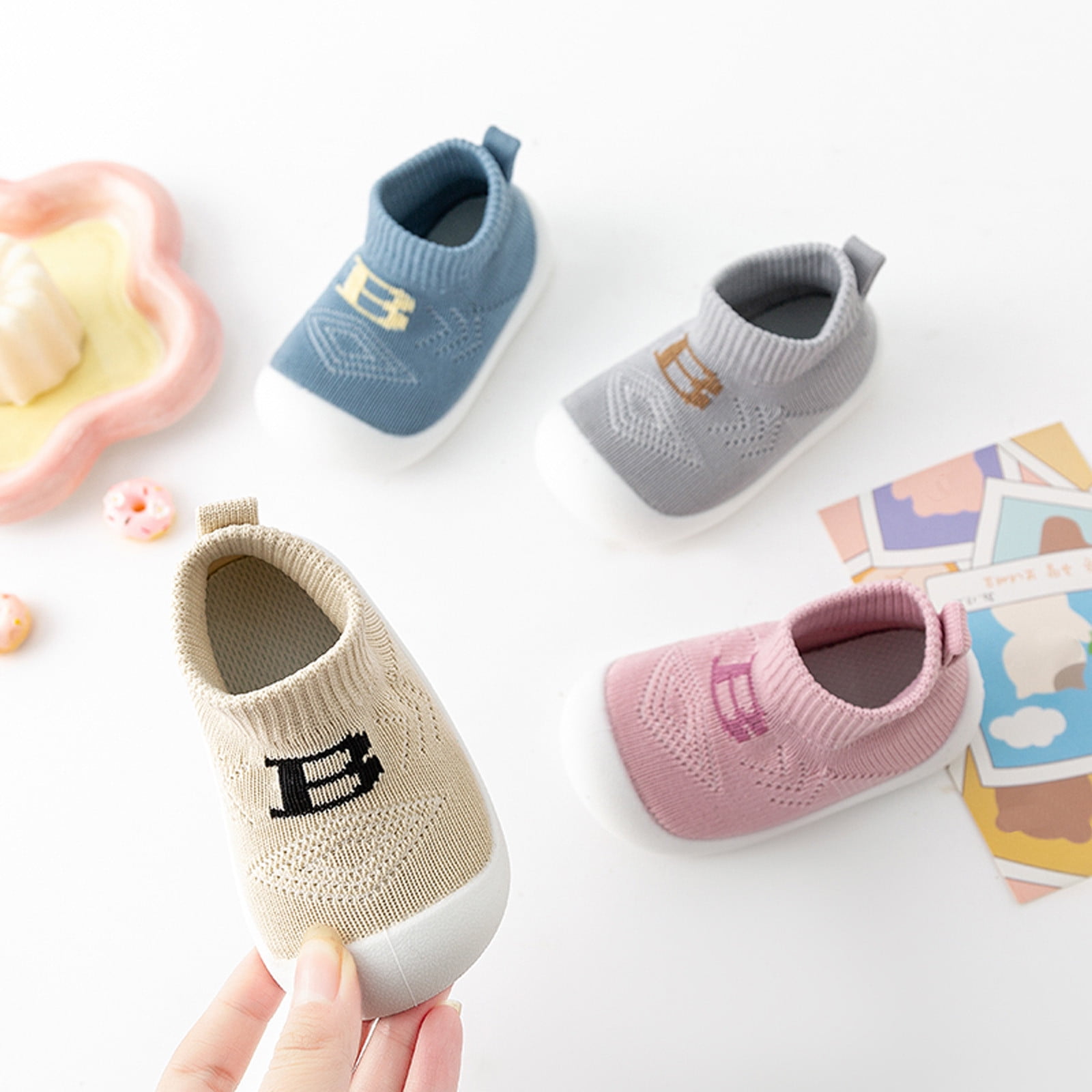 Kid Letter Print Breathable Sports Shoes