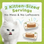 (12 pack) Purina Fancy Feast Petites Tender Chicken Entree Pate Gourmet Wet Kitten Food, 2.8 oz. Tub