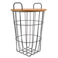 thumbnail image 2 of Sagebrook Home's Elegant Metal Storage Basket - Brown, 22"H, Durable Organization Solution for Your Home, Perfect for Any Room, 2 of 6