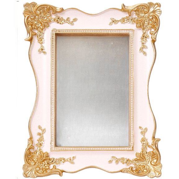 6 Inch Floral Resin Photo Frame Classical Design for 4x6 Photos Home Decor