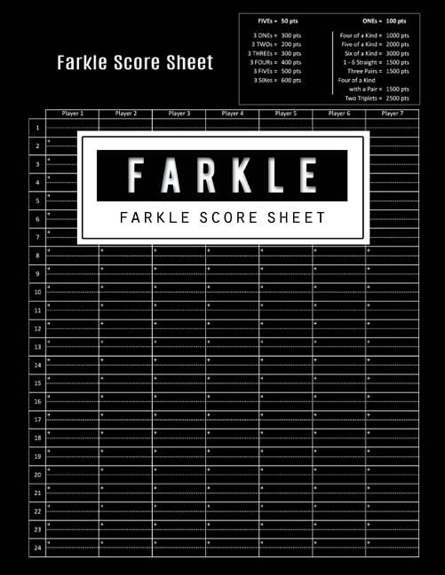 farkle scoring sheet farkle scoring sheet