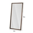 thumbnail image 7 of 70x32 Inch Full-Length Floor Mirror with Artificial Wood Frame – Space-Saving Design, Shatterproof Safety Glass, Perfect for Bedrooms, Clothing Stores & Salons, 7 of 7