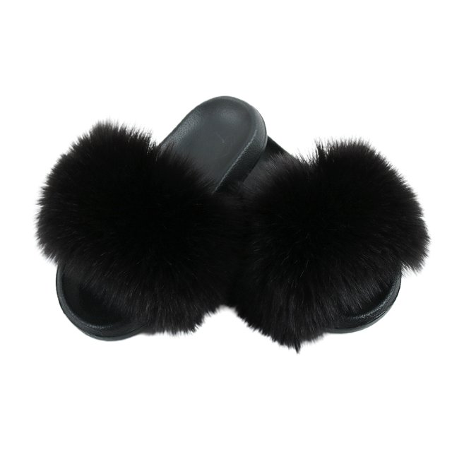 LSLJS European And American Fashion Wool Slippers Wear Flip Flops Home Slippers, Women's Slippers