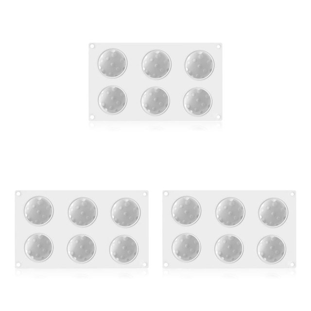 Cateissary Molde de silicona para queso, molde de 6 cavidades para pastel, gelatina, Chocolate, bandeja de hielo DIY, Pan, galletas, postre, Type1 NO1