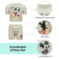 thumbnail image 2 of Disney Clothes Baby Boys Front Back 2-Piece Short Outfit Set – Includes Tee & Shorts – Mickey Mouse Green 24M, 2 of 3