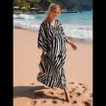 thumbnail image 4 of Vestido Caftán con Estampado Animal para Mujer, Talla Grande, para Playa, Verano 2025 Estampado de Cebra Talla Única, 4 of 10