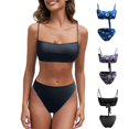thumbnail image 5 of WTXUE Maillot de Bain pour Femmes, Bleu 3TG, 5 of 5