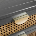 thumbnail image 4 of Lisonu 2-Drawer Side Table - Natural Rattan - End Table - Suitable for Bedroom, Living Room, or Study - Gray MDF, 4 of 22
