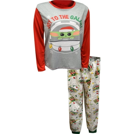 

Briefly Stated Women s Star Wars Mandalorian Joy to the Galaxy Ladies Pajama (Medium)