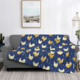 thumbnail image 2 of Goofa Funny Chicken Pattern Fleece Throw Blanket for Couch, Soft Checkered Flannel Blanket for Sofa, Warm Cozy Decorative Blanket Fall Decor Gift-40"x30", 2 of 6