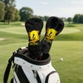 thumbnail image 3 of Yuyamidu Funny Black Golf Club Head Cover Golf Ball Golf Head Cover Fit Well for Driver or Fairway Wood Club, Stylish Protection for Your Clubs for Men Women, 3 of 7