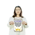 thumbnail image 3 of Not Everyone Can Be the Queen Some Have to Wave 8 Inch x 12 Inch Novelty Plastic Sign Durable Weatherproof UV Protected Perfect for Homes Offices Fun Gag Gift for Friends Crafted in the, 3 of 5