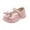 Pink, variant on Gyujnb Mary Jane Dress Shoes Bow Pearl Rhinestone Hook and Loop Party Dance Shoes (Little Girls, Big Girls),2.5 Years