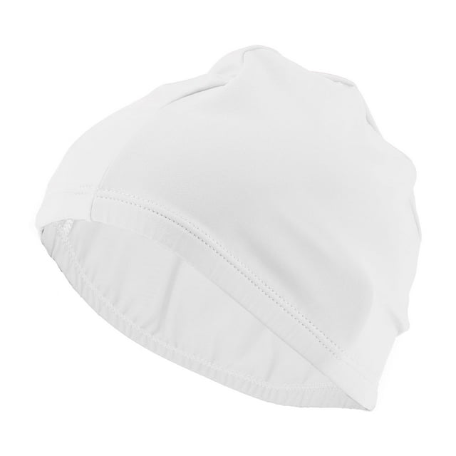 Gorros de Natación 1 Pc de Elasticidad 5.51"x8.66" Blanco