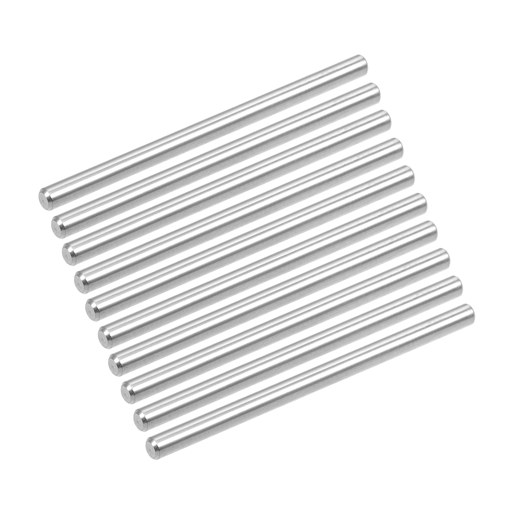 MroMax 10pcs 3X40mm Dowel Pin 304 Stainless Steel Wood Bunk Bed Dowel Pins Shelf Pegs Support Shelves Silver Tone 