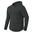 thumbnail image 3 of Mens T-Shirts Graphic Tees Summer Cool Thin Hanging Dyed Solid Long Sleeve Hooded Workout Slim Casual Daily Home Breathable Tshirt, 3 of 3