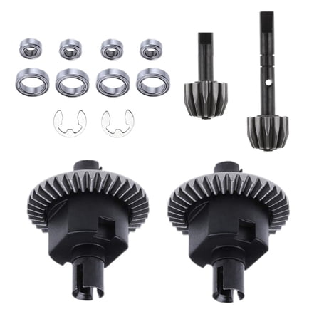 Durable Metal Differential Gear Kit Set for HSP 94123 94166 1/10 RC Car Replacement for Easy RC Car Modification