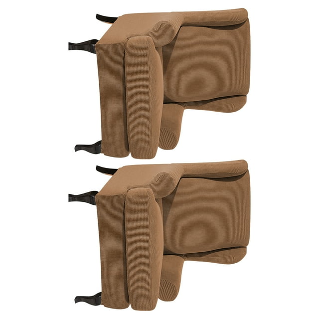 Decodeary 2pcs/set Soft Comfortable Cushion Cover Seating Experience Effective Protection Light coffee