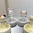 thumbnail image 3 of Cartoon Rabbits/Dog Candle Holder Practical Desktop Decorative Model for Living Room Home, 3 of 5