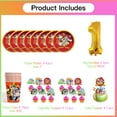 thumbnail image 2 of Baby Looney Tunes Birthday 1st Cups Party Supplies Plates Fans Decorations Cake Topper Decor, 2 of 6