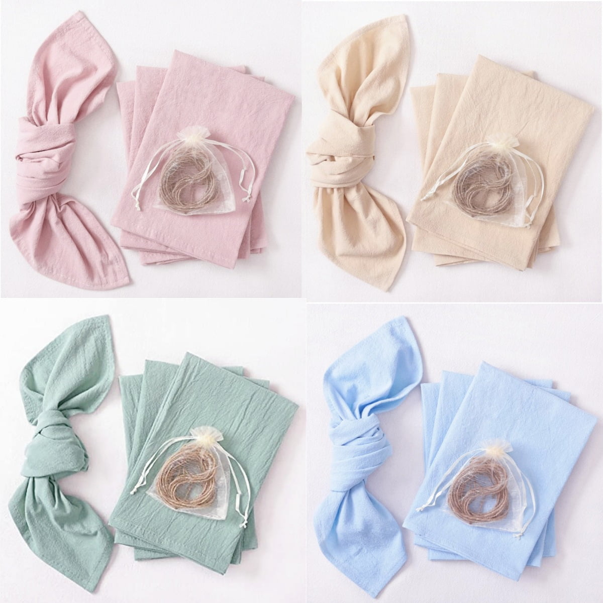 Firefly Hope Linen Cotton Napkins - Thumbnail 4