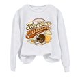 thumbnail image 6 of YVNAURA Womens Game Day Football Sweatshirt Funny Letter Graphic Print Long Sleeve Crewneck Pullover Casual Fan Tops for Touchdown Season Stadium Events, White,XXXL, 6 of 6