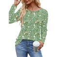 thumbnail image 3 of Womens Fall Long Sleeve Tunic Tops Basic Pullover Dressy Casual Shirts Fashion Pleated Business Blouses, 3 of 5